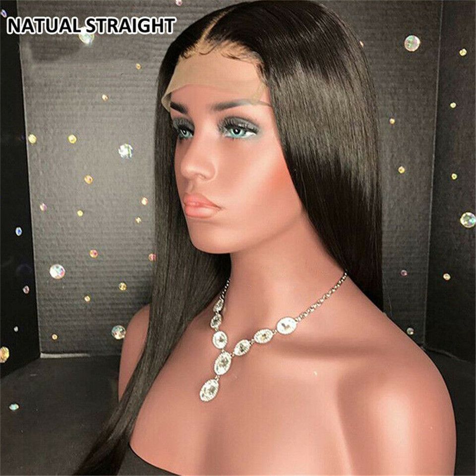 Brazilian Wig 4*4 Straight Lace Closure Wig Lace Front Human Hair Wigs Pre-Plucked With Baby Hair Jazz Star Non Remy Lace Wig