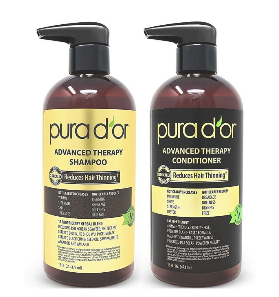 PURA D’OR Advanced Therapy System Shampoo and Conditioner 