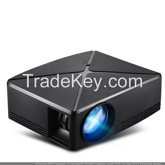 top sale model inProxima C80 mini led portable projector native 1280x720P, HD READY class better than laser Projector