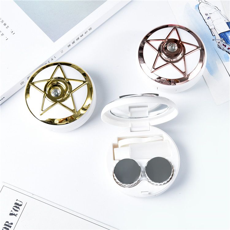 Fashion Style Diamond Contact Lens Case Contact Lens Case Custom