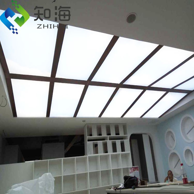 new pop false ceiling design uv print soft white translucent pvc ceiling film