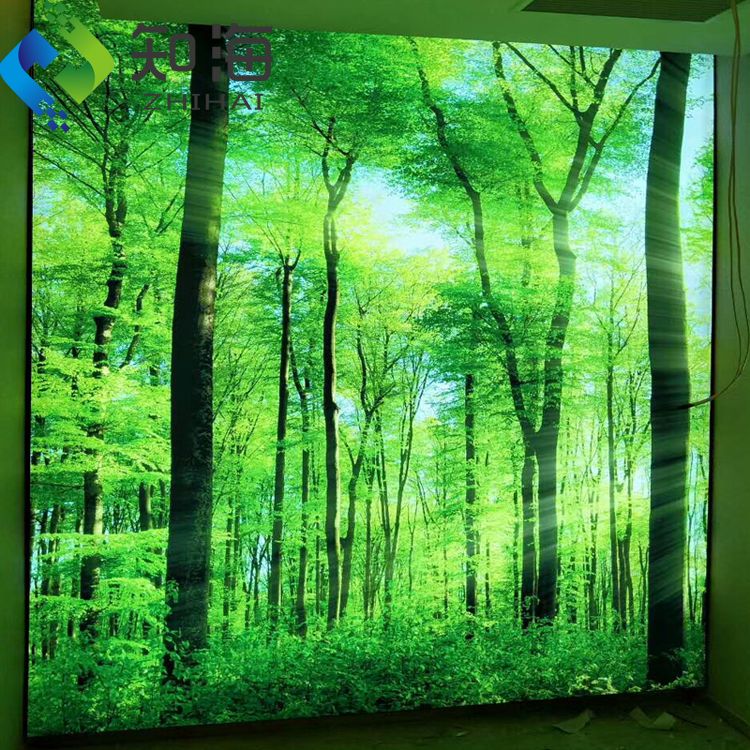 interior decoration material for hotel led light box uv print pvc stretch ceiling film
