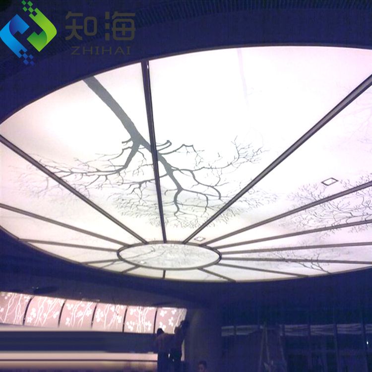 new pop false ceiling design uv print soft white translucent pvc ceiling film
