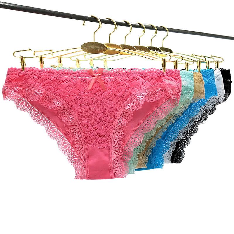 Beautiful Yun Meng Ni Girls Sexy Lace Cotton Briefs Woman Lace Briefs