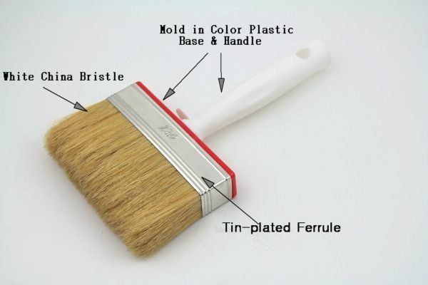 Masonry Brush-pure white bristle masonry brush