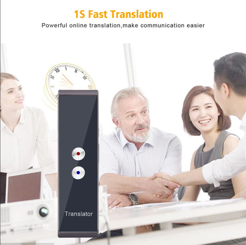 T8 Portable Mini Multi-Language Smart Translator 40 Languages APP Translator Bluetooth Wireless Two-Way Real Time Instant Voice Translator