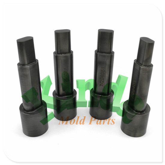 High Precision Tungsten Carbide Punch with Cylindrical Head, ISO 8020 Punch Blank with TICN Coating, Hartmetall Schneidstempel mit Zylindrischem Kopf