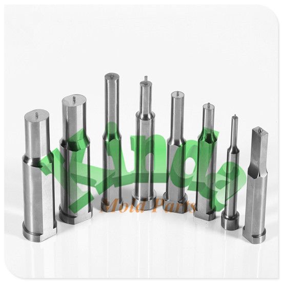 High Precision ISO 8020 punch with cylindrical head, high quality piercing punch for auotomotive components, High speed steel round punch for die press mold parts