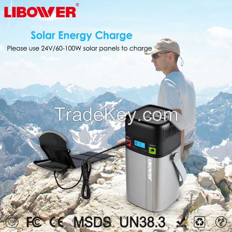 Can be customized portable Multi-Function Lithium battery with huge capacity double USB Type-c AC110v/220v for outdoor camping
