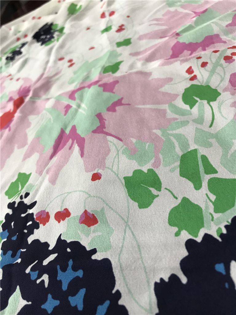 Pure silk chiffon garment and home textile fabric 100%silk printed silk