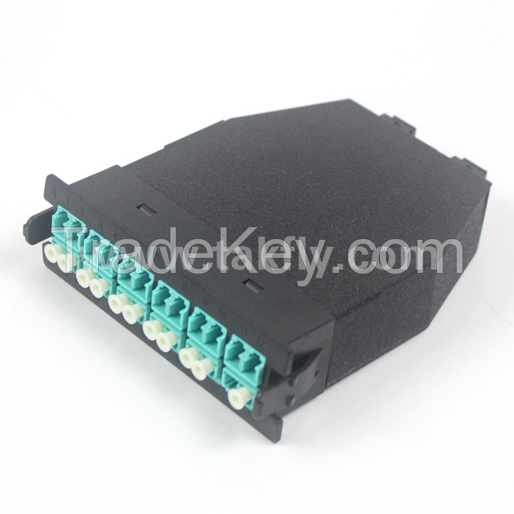 1U 96 Core MPO Rack Mount Patch Panel with MPO Cassette