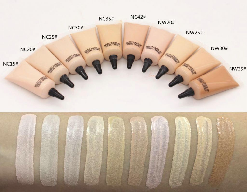 Makeup Face Select Cover-up Cache-cernes Concealer liquid Foundation 10ml 10pcs