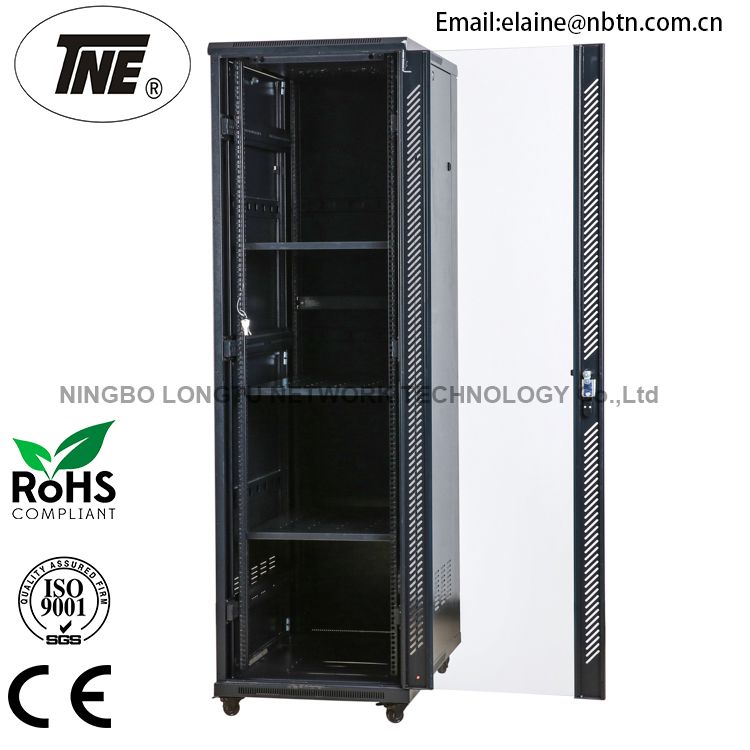 Server Cabinet Netwok Cabinet with Temper Glass Door from 12u to 47u