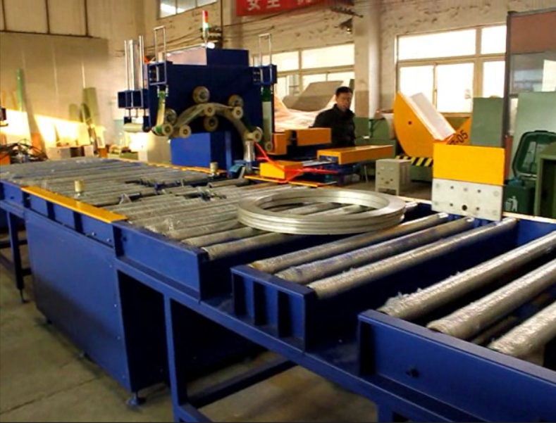 Automatic steel coil packing line