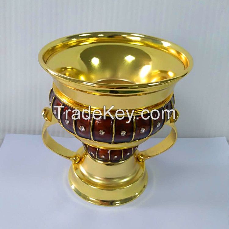 Factory Direct Sales RD-009L Incense burner Oil drop process gold body+brown decoration