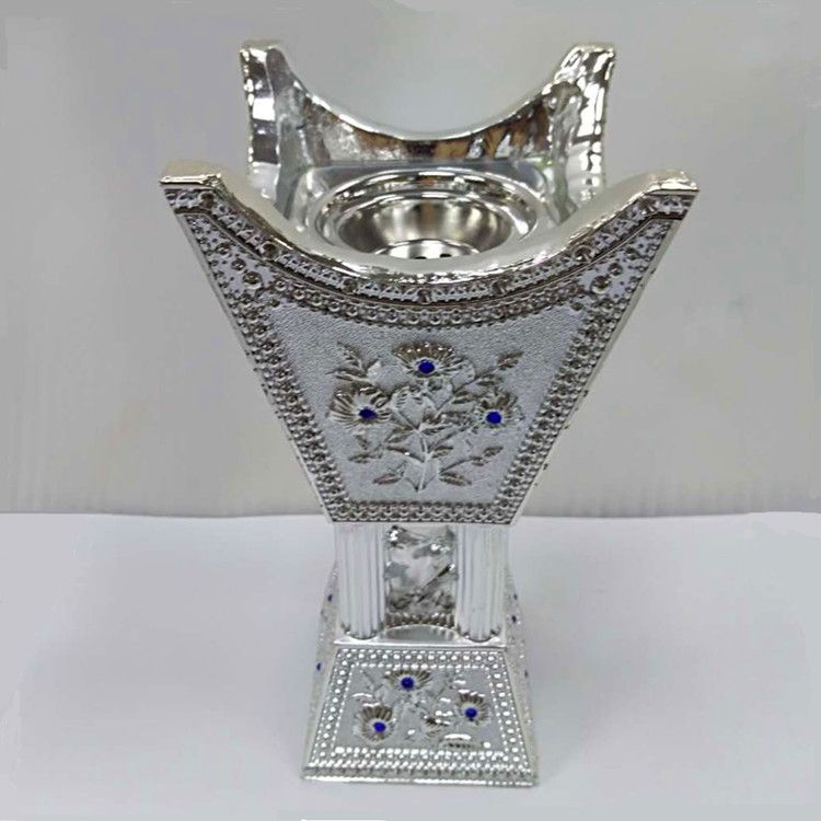 Factory Direct Sales DT-016L Polyresin Incense Burner Silver