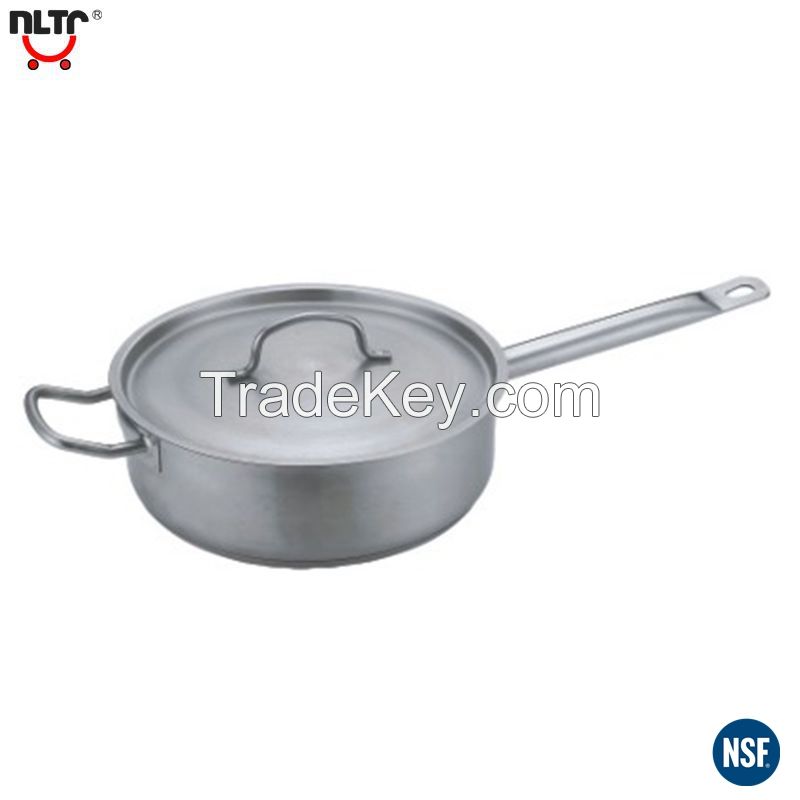 (Model 03) Short Body Stainless Steel Sauce Pot With Compound Bottom