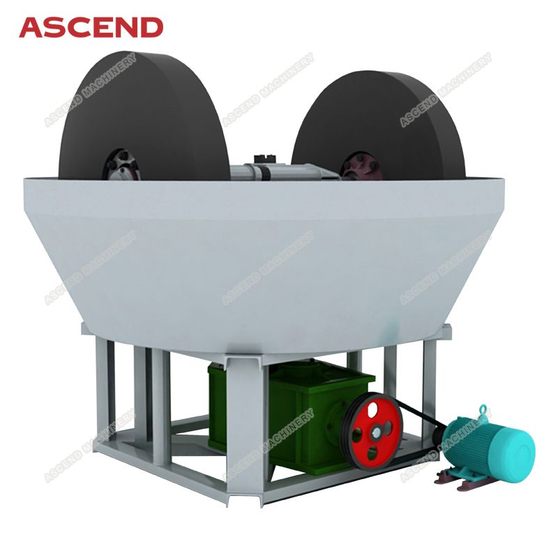 Sudan popular 1200 gold wet pan mill grinding mill machine