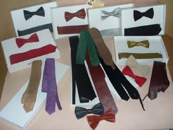 Leather Neck Ties &amp; Bows