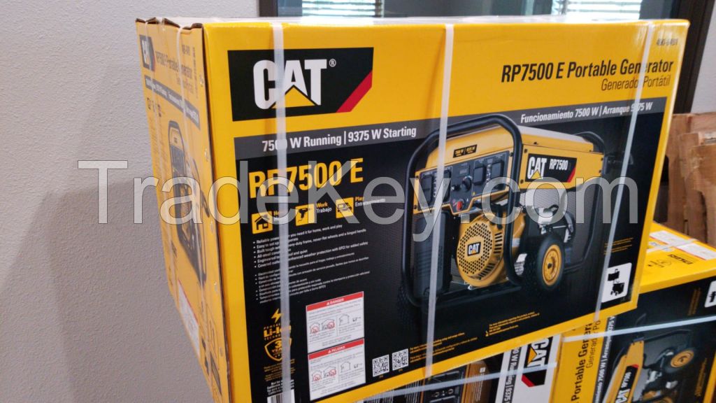 CAT RP7500E PORTABLE GAS POWERED GENERATOR 7500 RUNNING WATTS 490-6491