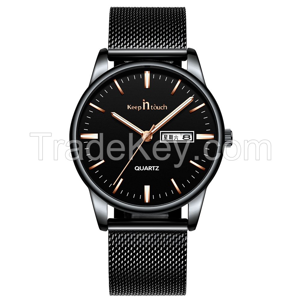 manufacturer simple style watch custom logo men high quality quartz luxury minimalist wristwatch