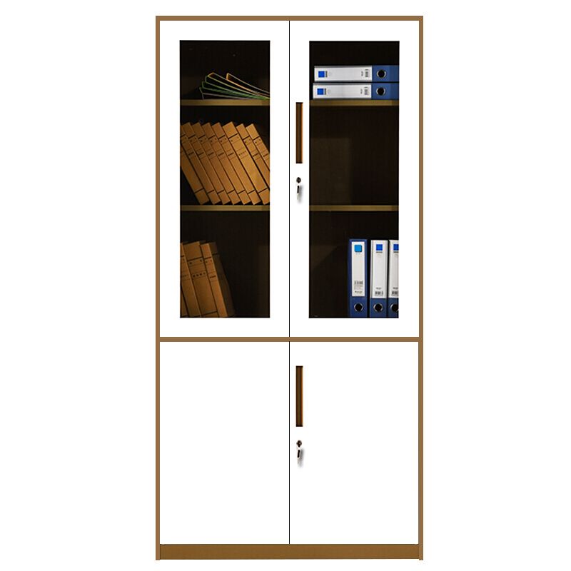 Office Equipment Swing 4 Door KD Office Metal Storage Cabinet Design 