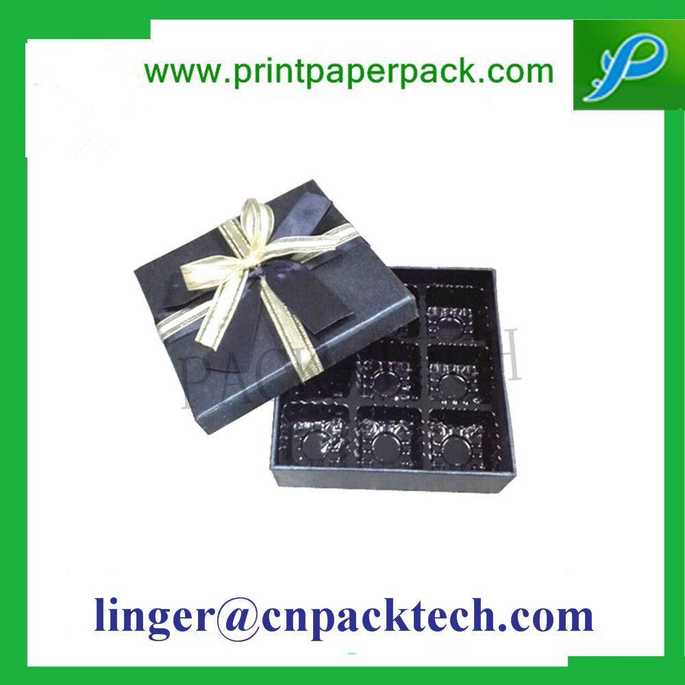 Customized Food Grade Chocolate Gift Box with Vacuum Tray