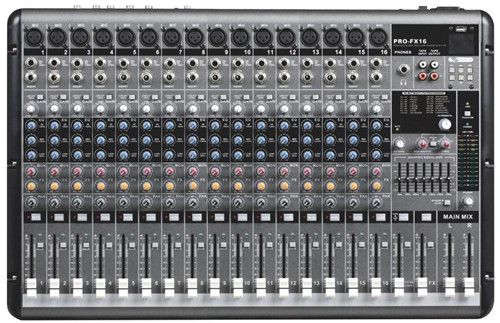 Multi-Function Mixer, Analog, 6/8/12/16 Mono, for small-medium concert, conference, studio and show 