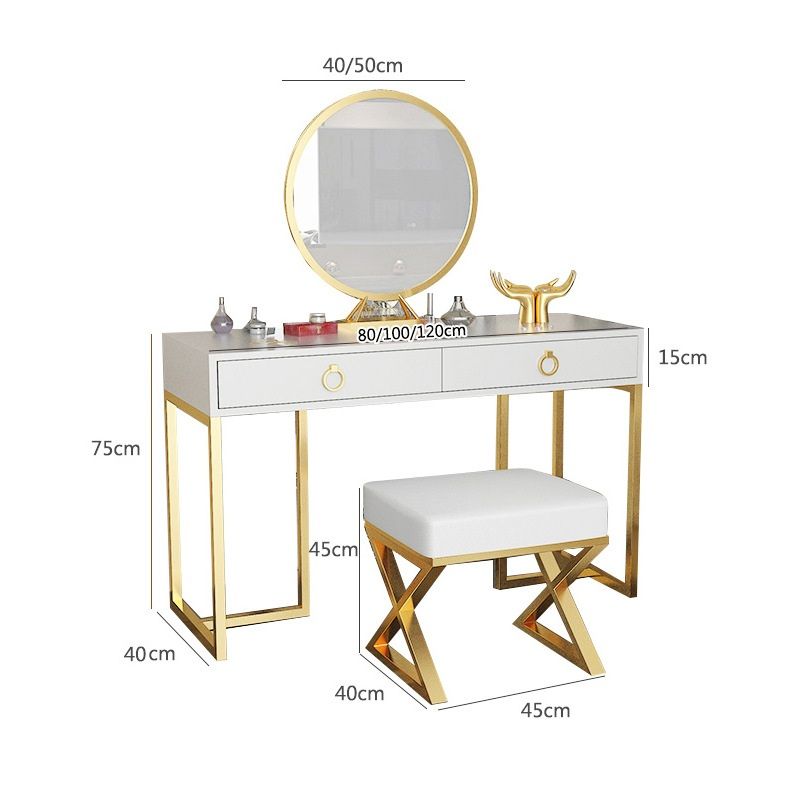 high gloss dressing table wight stool 