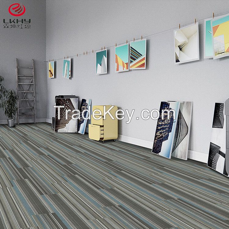 2019 hot design 100% Nylon PVC back carpet tile office home hotel using pvc floor carpet tiles factory