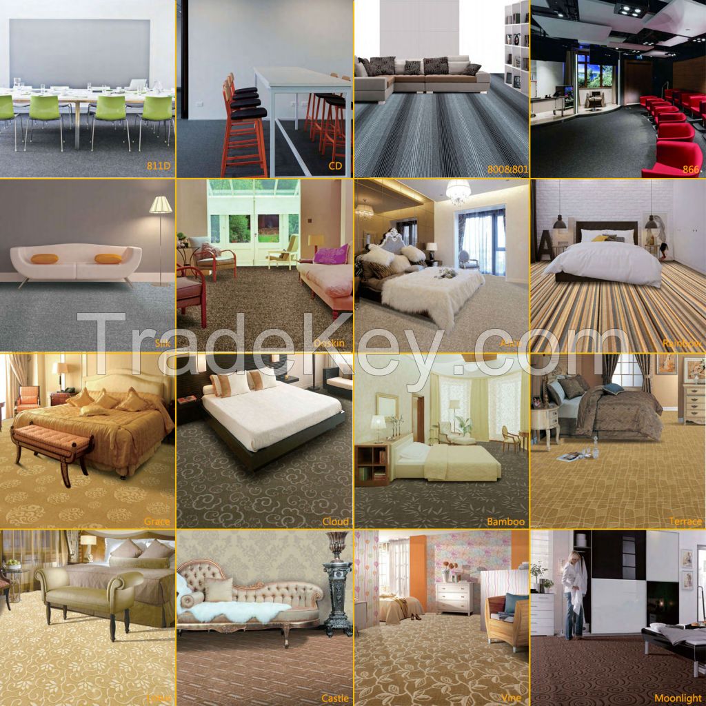 pp wall to wall carpet , hotel home commercial carpet