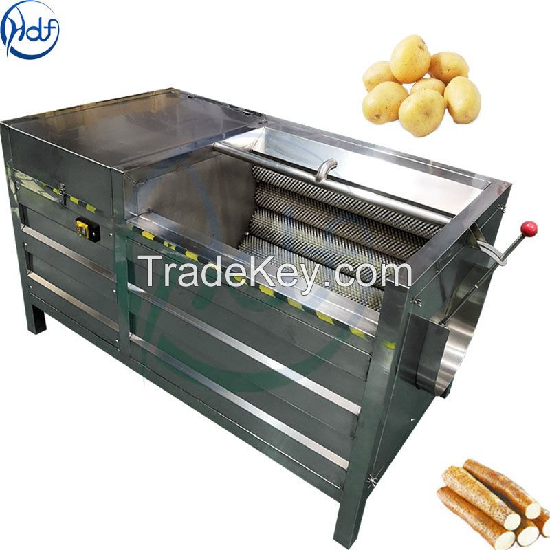 High efficiency carrot potato washing peeling machine