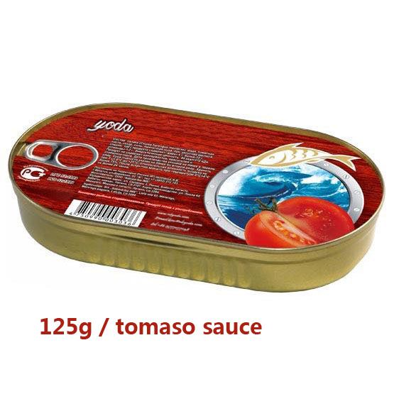 canned mackerel in tomato sauce 125g/90g