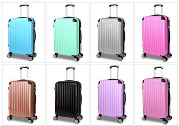 trolley case luggage travel bags hard suitcase abs pc carry on cabin luggage