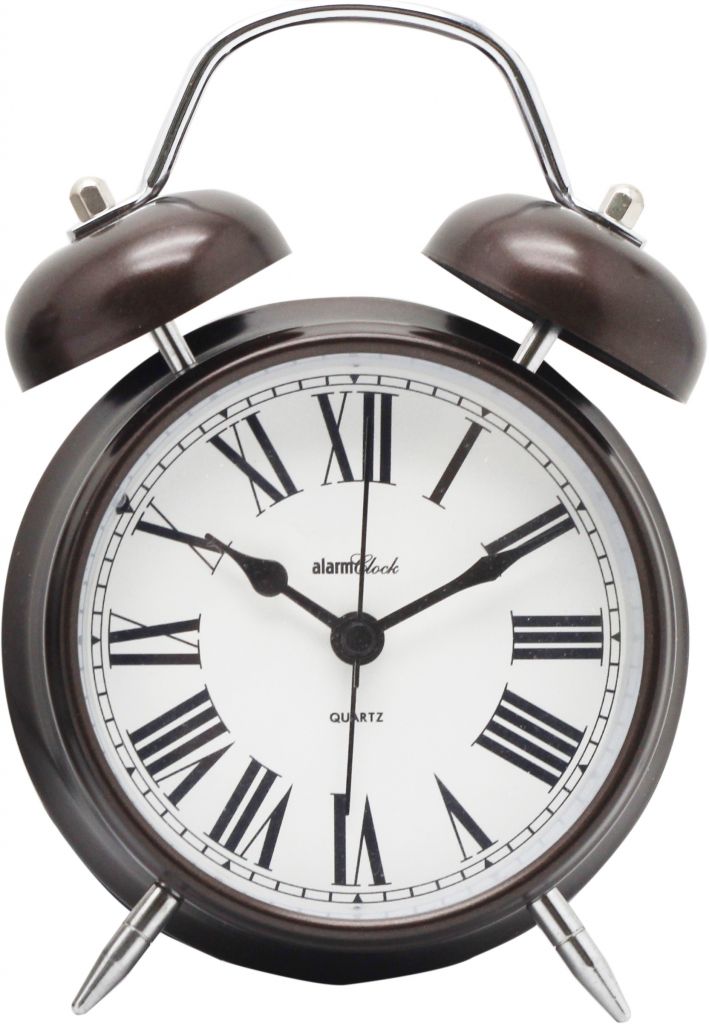 Vintage custom double rings metal alarm clock