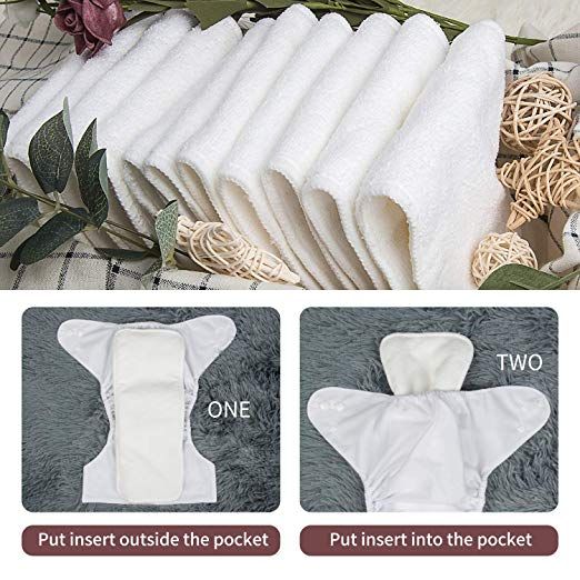 Baby Cloth Diapers, One Size Adjustable Reusable Pocket Nappy