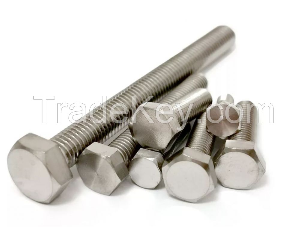 Titanium hex head bolts