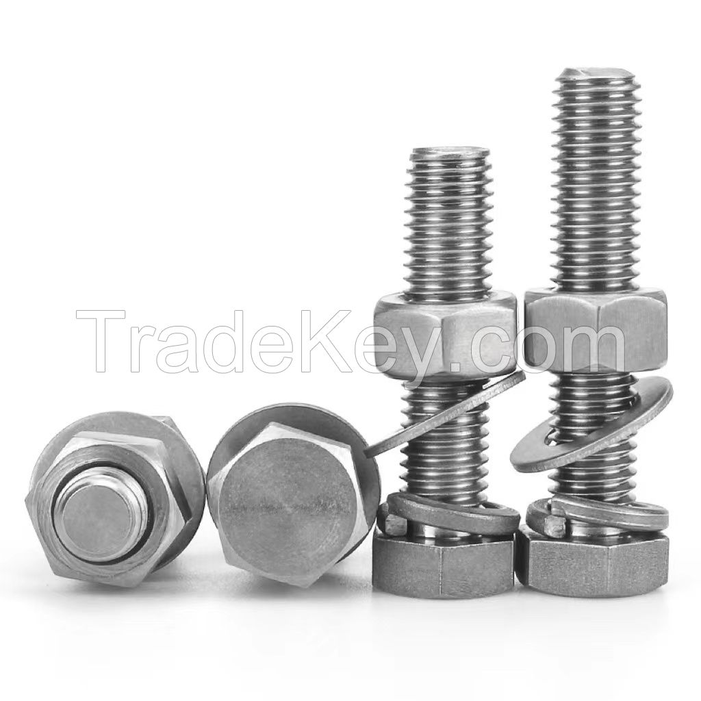 Titanium hex head bolts