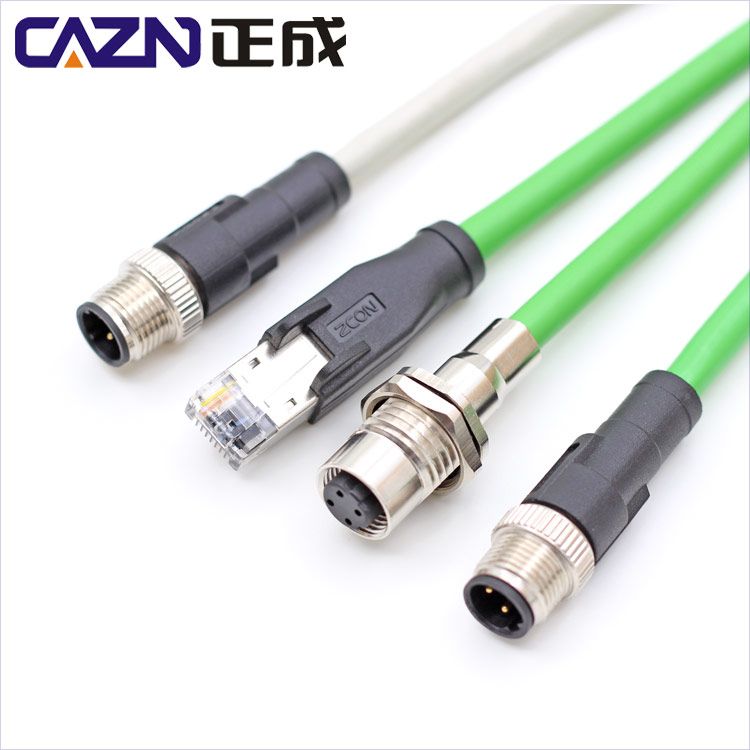 CAZN CAT5 CABLE D4-STRAIGHT-D4 STRAIGHT M12 4 core D type CAT-R131-M13