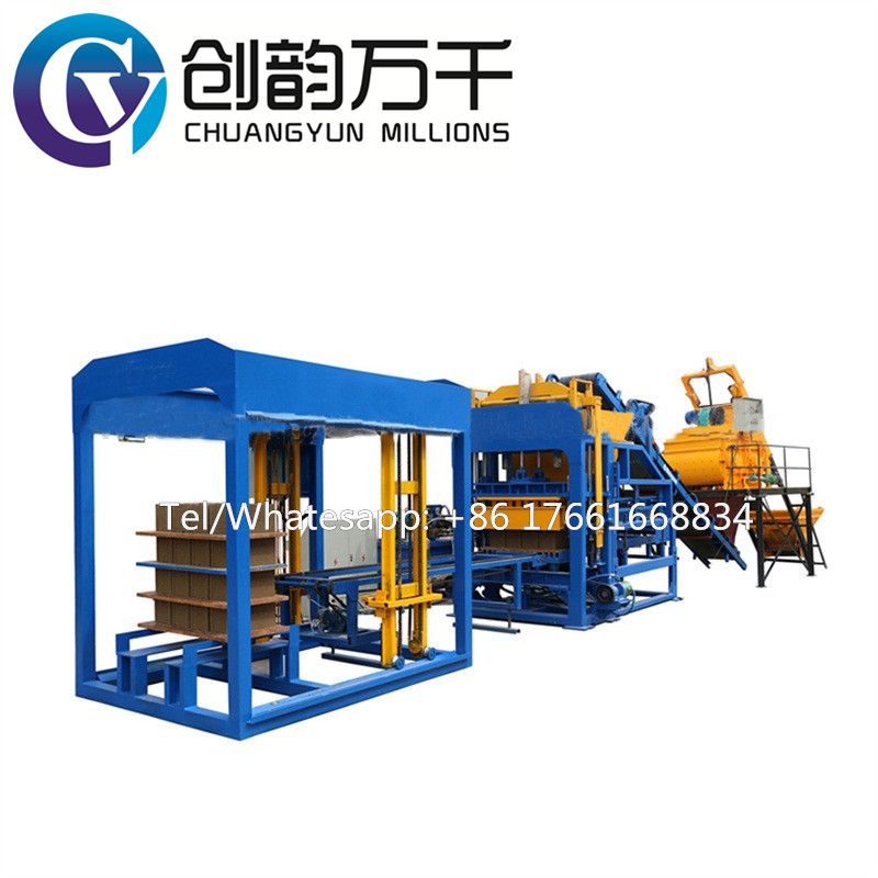 QT4-15 automatic concrete cement brick machine