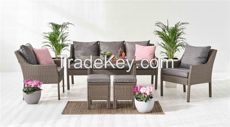 OUTDOOR FURNITURE/ GARDENT PATIO POLY RATTAN SET +84338137668 WhatsApp