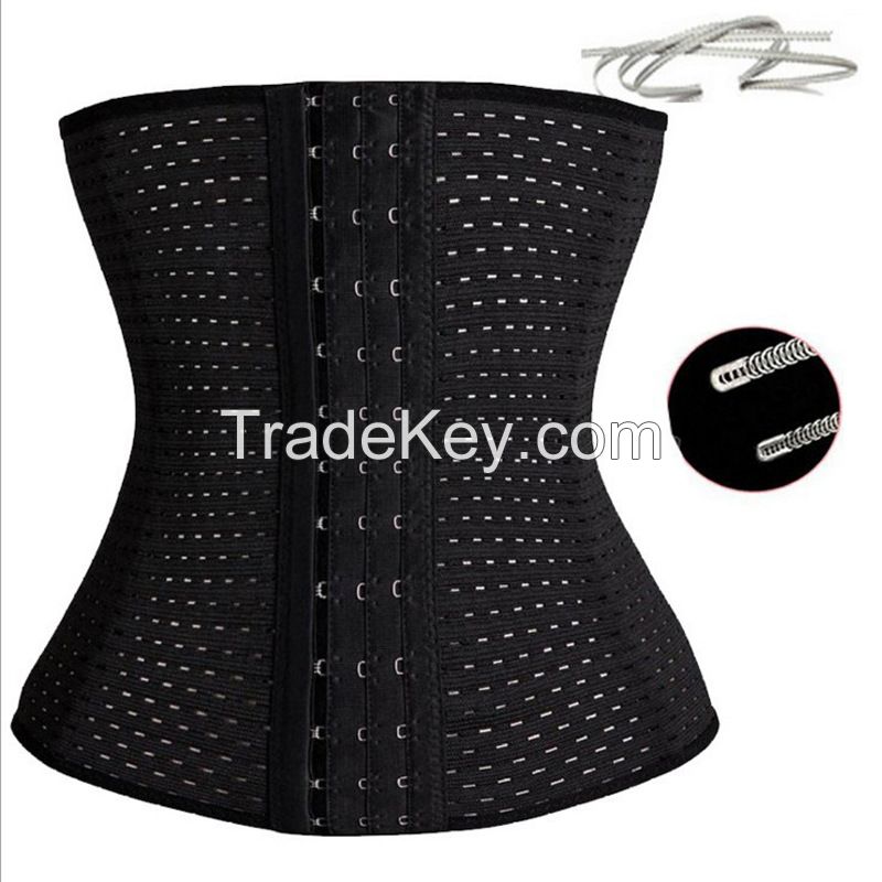 Hollow Breathable Sports Belt Abdomen with Slimming Postpartum Corset with Summer Corset Belly Fat Burning Waist Seal Front Hook Latex Waist Trainer