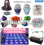 Transform sublimated jerseys to sublimation mask laser cutting