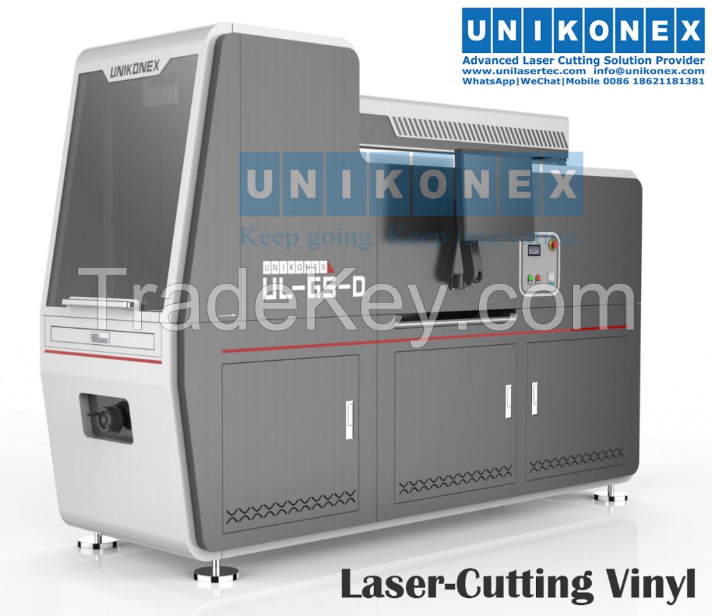 Laser-cutting vinyl machine