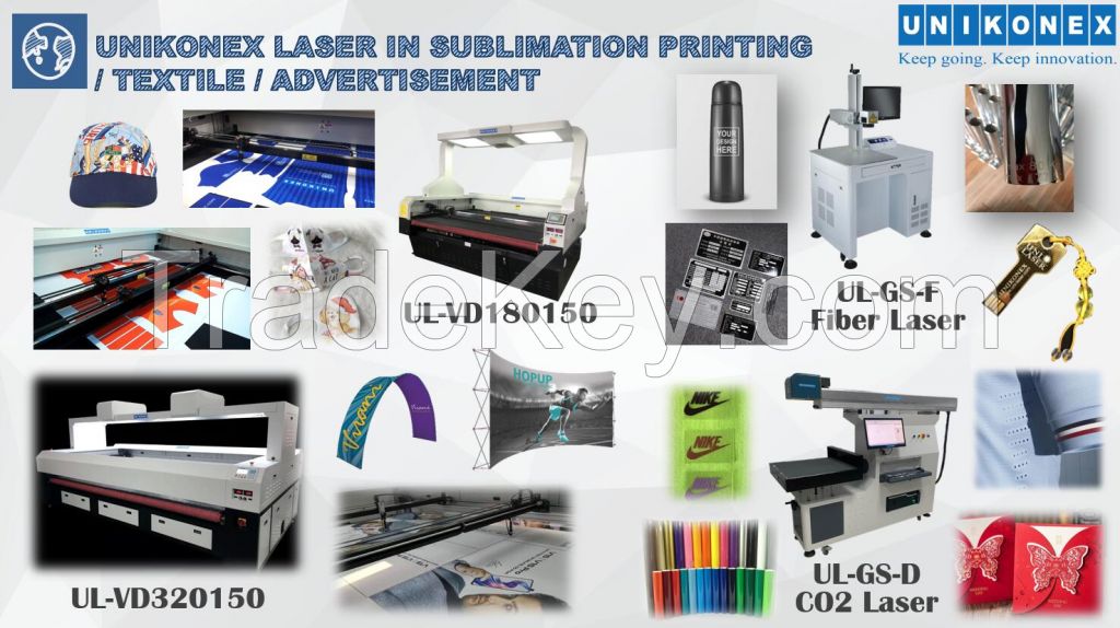 Use Laser Widely in Sublimation Printing, Textile and Metal Fields