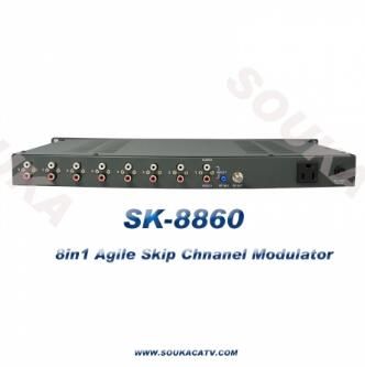 8in1 Agile TV Modulator For Cable TV System