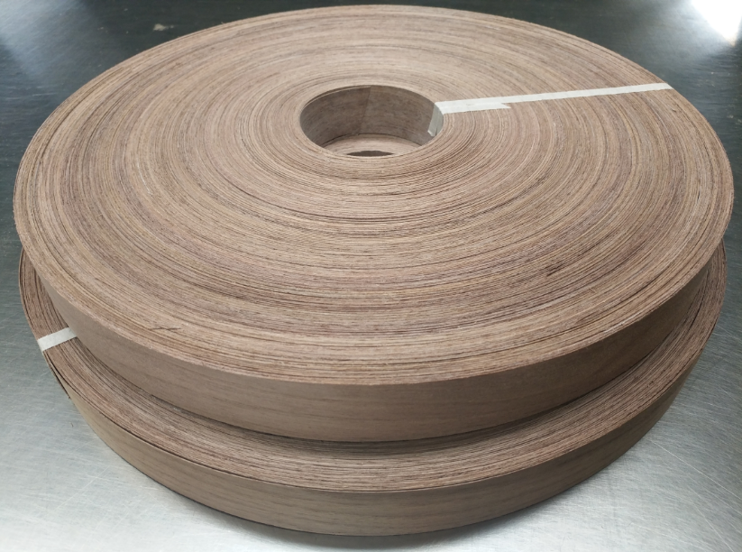 Fleece Back American Walnut Edge Banding Veneer for Furniture Doors Cabinets and Panel