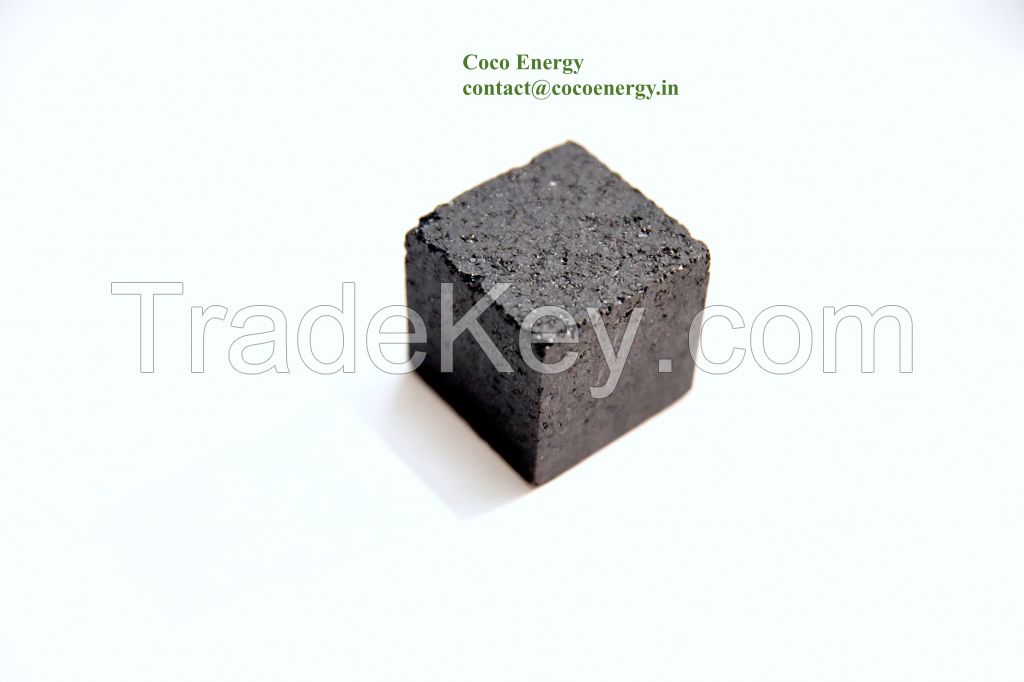 Coconut shell charcoal briquette