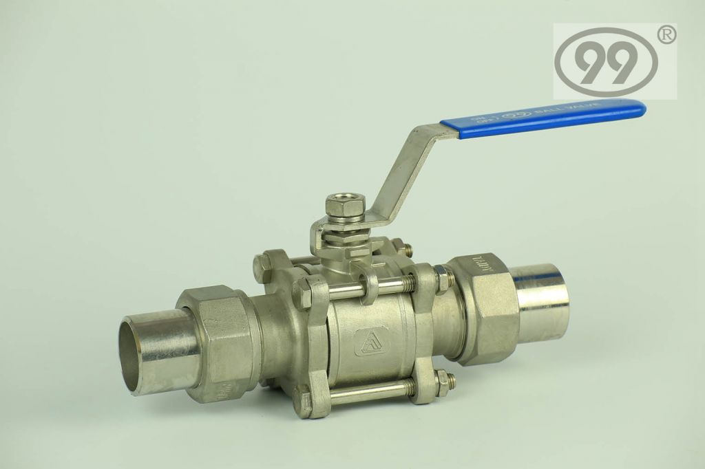 3-PC Union Butt Weld Ball Valve