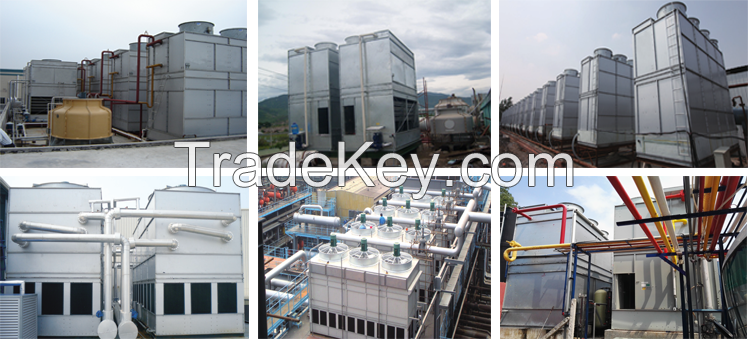 Stainless steel coil evaporative condenser